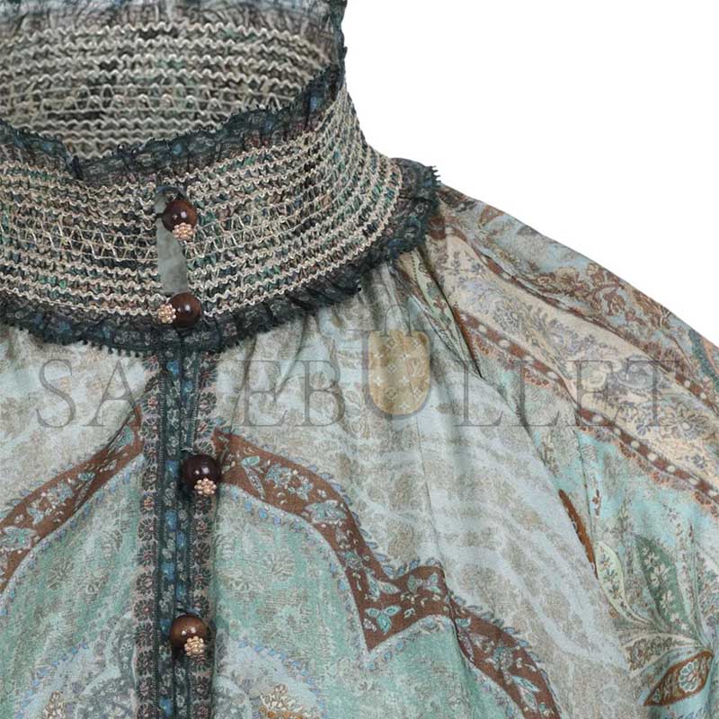 ZIMMERMANN WANDERLUST BILLOW MIDI DRESS 5581DRS262  